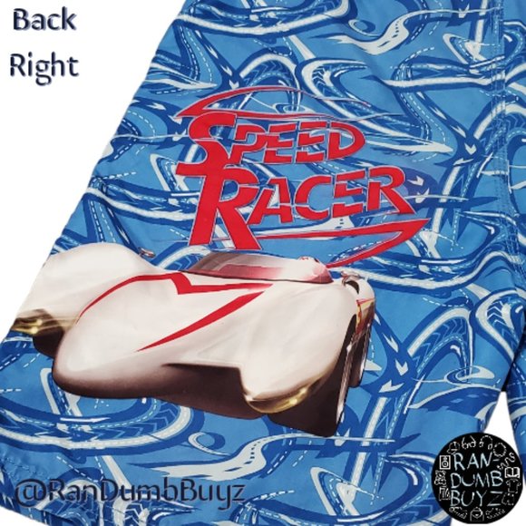 Speed Racer Boys Swim Trunks Size 8/10 (Small) - Blue, Car #5 - Picture 7 of 15